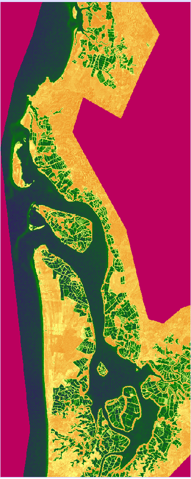 Sentinel-1 radar composite used as input for pond-aquaculture classification